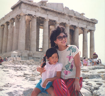 Mummy & me in Greece